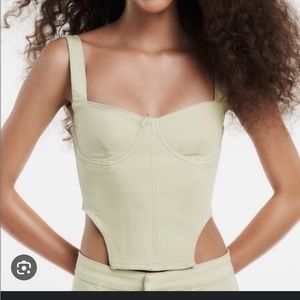 Green zara corset